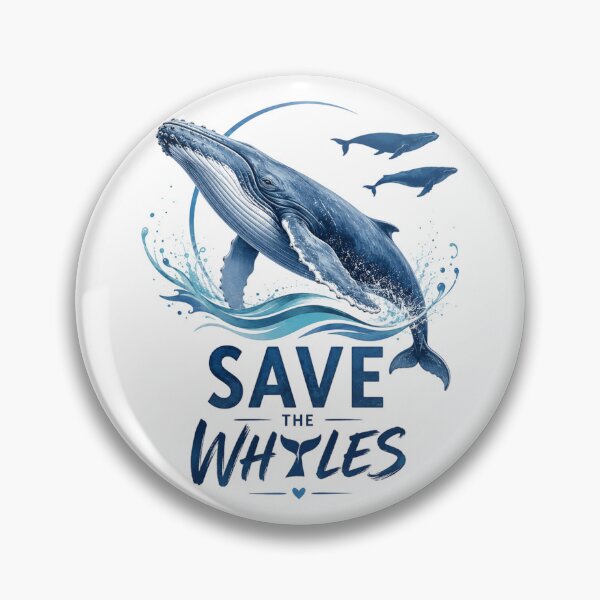 Item preview, Save the Whales designed and sold by FeelTheDrawing.