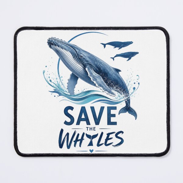 Item preview, Save the Whales designed and sold by FeelTheDrawing.