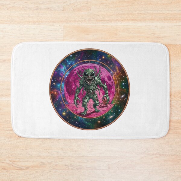 Item preview, Dark Alien Monster on Pink Moon Olive Tree Aesthetic Horror Art designed and sold by Fatomfatom.