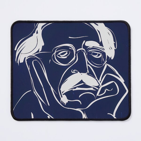 Item preview, Carl Jung - Blue Abstract Art designed and sold by shadow-bloom.