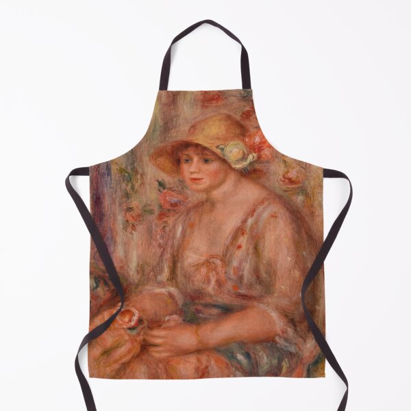 Item preview, Woman in Straw Hat with Roses designed and sold by artofuniverse.