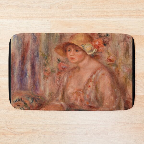 Item preview, Woman in Straw Hat with Roses designed and sold by artofuniverse.