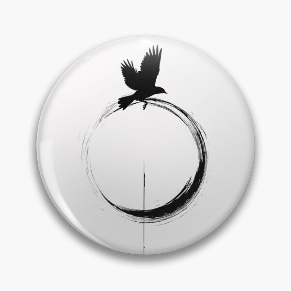 Item preview, Zen Enso Raven Gift for Her Him Present Thoughtful Unique   designed and sold by PixelQ.