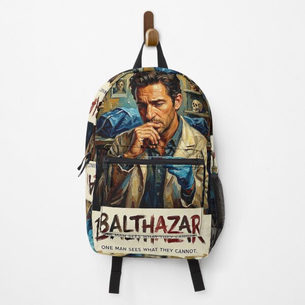 Item preview, Balthazar TV Series Poster – Intense Forensic Crime Drama Art designed and sold by Art's Diner.
