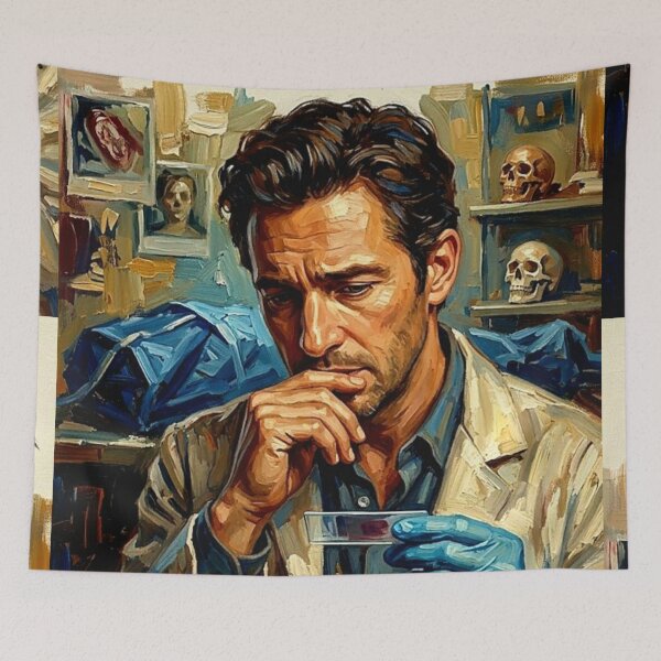 Item preview, Balthazar TV Series Poster – Intense Forensic Crime Drama Art designed and sold by Art's Diner.