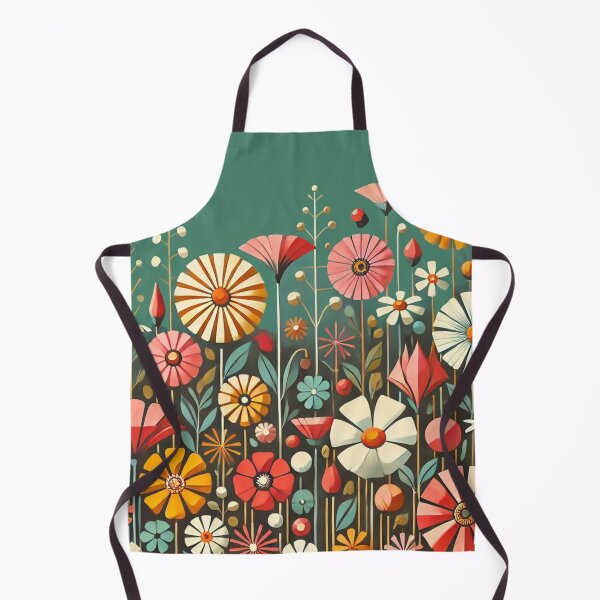 Item preview, Retro Flower Field designed and sold by larkANDarbor.