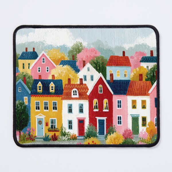 Item preview, Cute Summer Town Houses designed and sold by sheprint.
