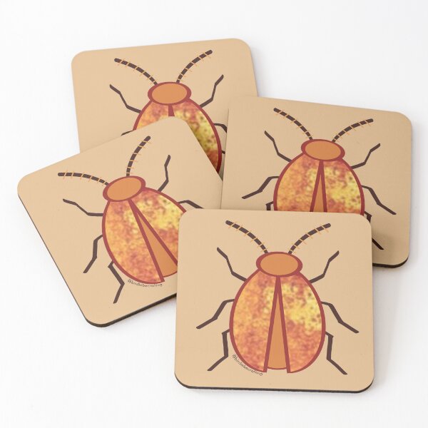Aperçu de l'œuvre Scarabée orange brillant créée et vendue par birdiebeacrafts.