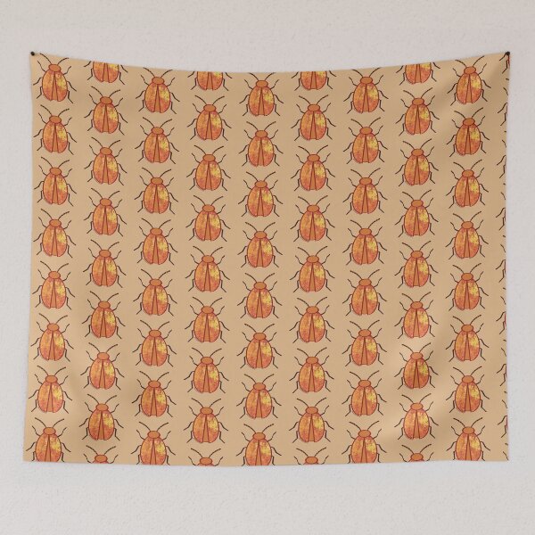 Item preview, Orange Shiny Beetle designed and sold by birdiebeacrafts.