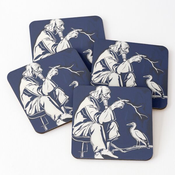 Item preview, Carl Linnaeus - Blue Abstract Art designed and sold by shadow-bloom.