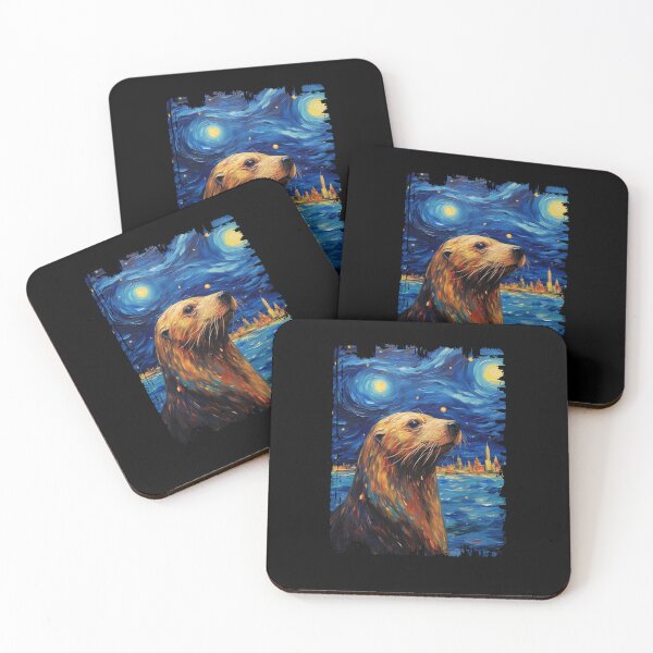Item preview, Funny Sea Lion Starry Night Illustration Mom Dad Kids designed and sold by rafaeltto.