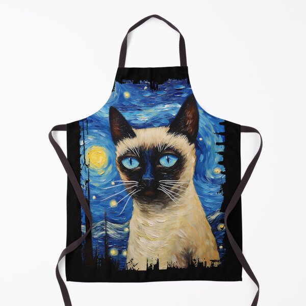 Item preview, Funny Siamese Cat Starry Night Illustration Mom Dad Kids designed and sold by rafaeltto.