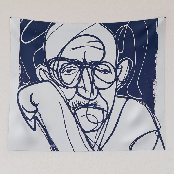 Item preview, Carl Rogers - Blue Abstract Art designed and sold by shadow-bloom.