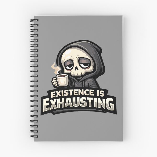 Item preview, EXISTENCE IS EXHAUSTING-Tiny Grim the LazyGum Origin designed and sold by lazygum.