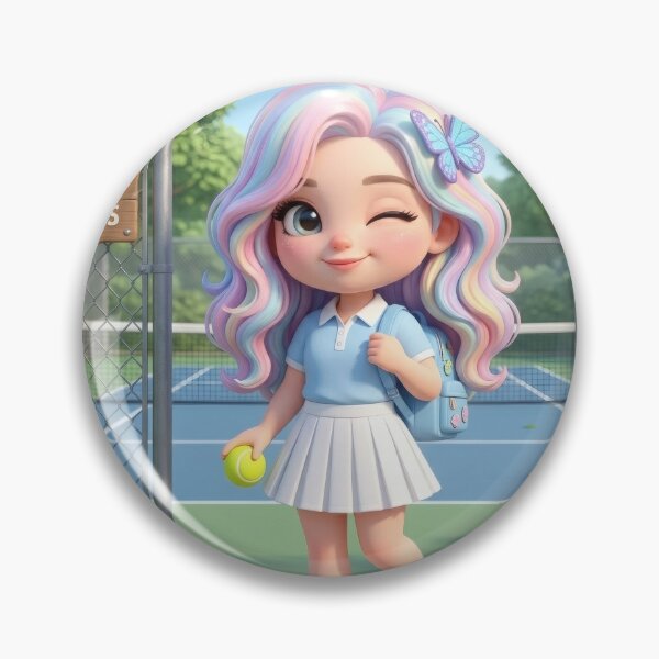 Item preview, Cute Tennis Girl Aesthetic designed and sold by Azurart2.