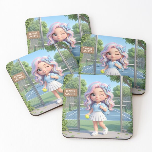 Item preview, Cute Tennis Girl Aesthetic designed and sold by Azurart2.