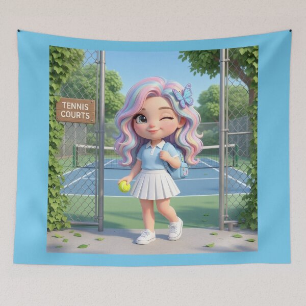 Item preview, Cute Tennis Girl Aesthetic designed and sold by Azurart2.