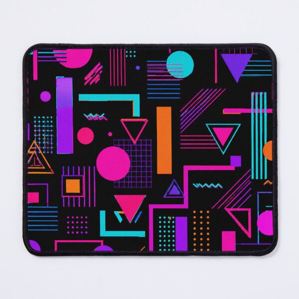 Item preview, Retro Geometric Pattern Memphis Style 90s Neon designed and sold by JonelleTshirts.