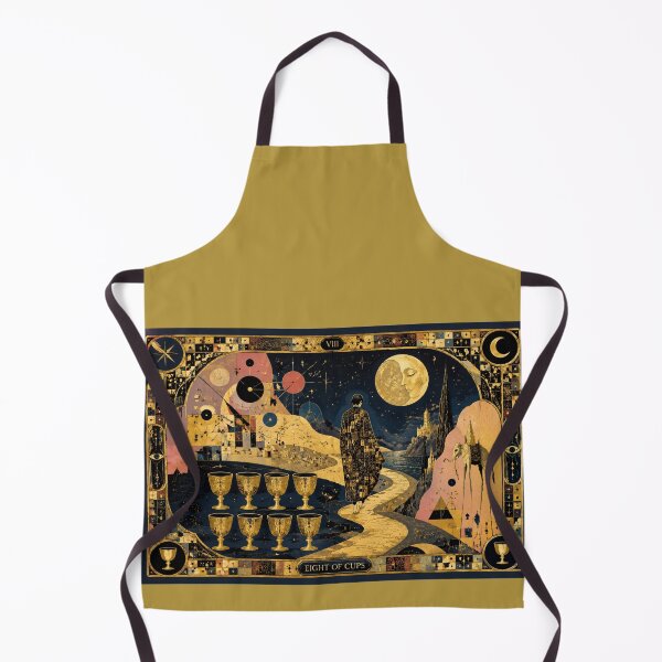 Item preview, The Eight of Cups - Farewell to Illusions & The Moon Path | Klimt & Dali Tarot designed and sold by Natalia-Vlad.