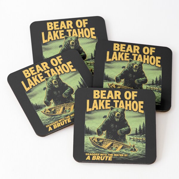 Item preview, Monster From Lake Tahoe – Retro Cryptid Horror Movie Poster Inspired designed and sold by Milasneeze.