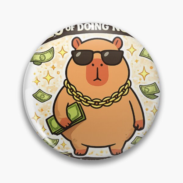 Item preview, CEO of Doing Nothing Capybara Funny Meme | Lazy Capybara with Sunglasses | Cute Animal Humor Sticker Gift designed and sold by sumodesign.