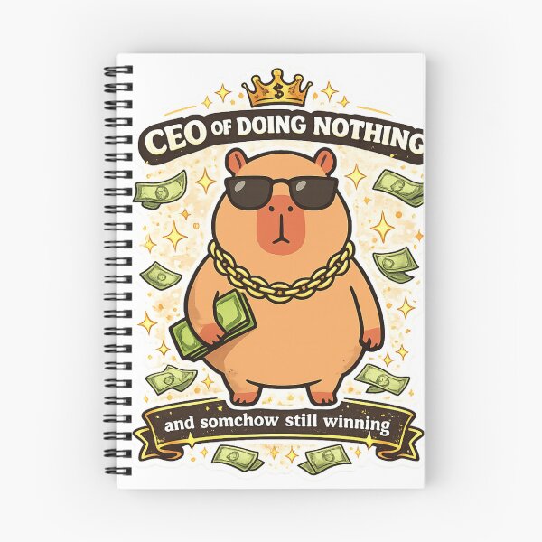 Item preview, CEO of Doing Nothing Capybara Funny Meme | Lazy Capybara with Sunglasses | Cute Animal Humor Sticker Gift designed and sold by sumodesign.