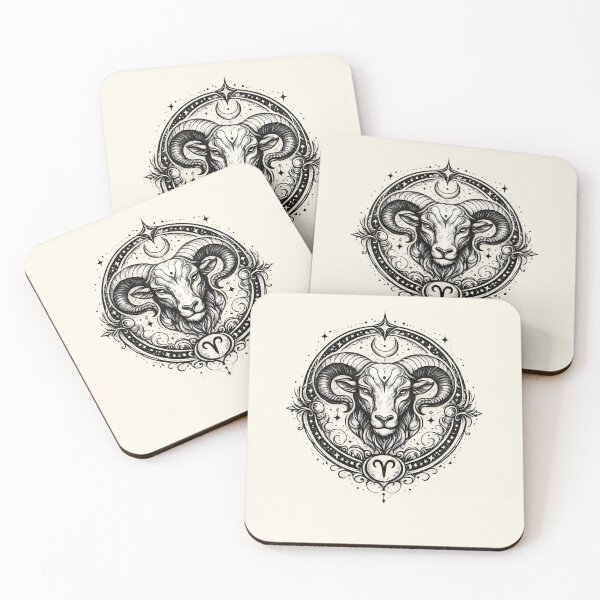 Item preview,  Daily horoscopes, "Aries" Zodiac Art Nouveau  designed and sold by MusesWhispers.