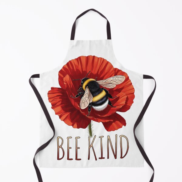 Item preview, Bee Kind – Bumblebee on Red Poppy Flower designed and sold by katiecorners.