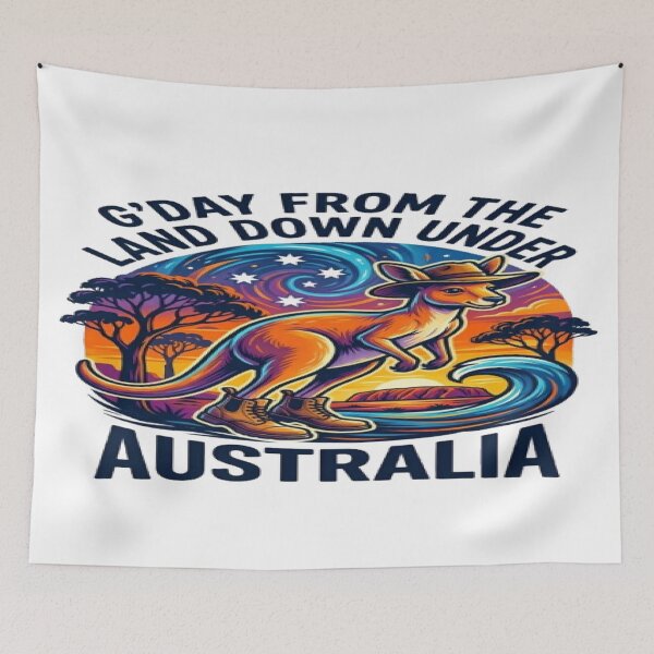 Item preview, G'Day From The Land Down Under - Aussie Kangaroo designed and sold by MAJCO-ART.