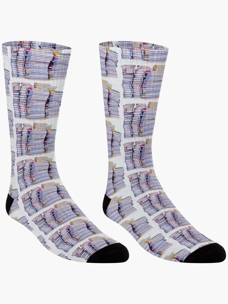 Thumbnail 3 of 5, Socks, Book Stack designed and sold by Fashimation20.