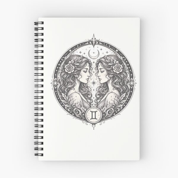 Item preview,  Daily horoscopes, "Gemini" Zodiac Art Nouveau  designed and sold by MusesWhispers.