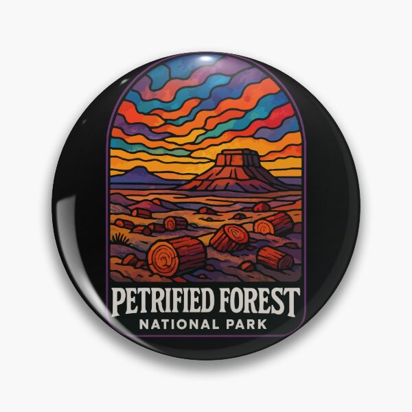 Item preview, Petrified Forest National Park Stained Glass Art Travel designed and sold by TomFrontierArt.