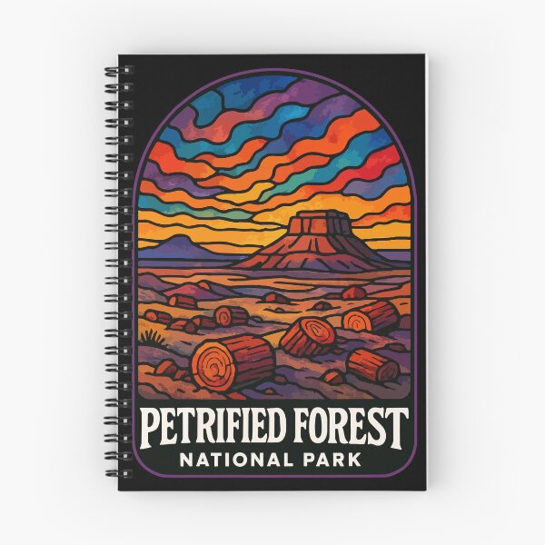 Item preview, Petrified Forest National Park Stained Glass Art Travel designed and sold by TomFrontierArt.