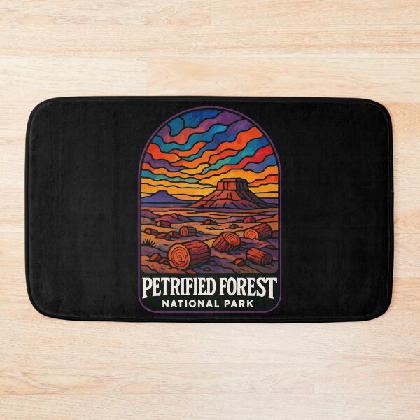 Item preview, Petrified Forest National Park Stained Glass Art Travel designed and sold by TomFrontierArt.