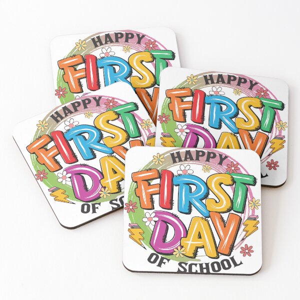 Item preview, ​Happy First Day Of School Retro Floral T-Shirt designed and sold by Color World.