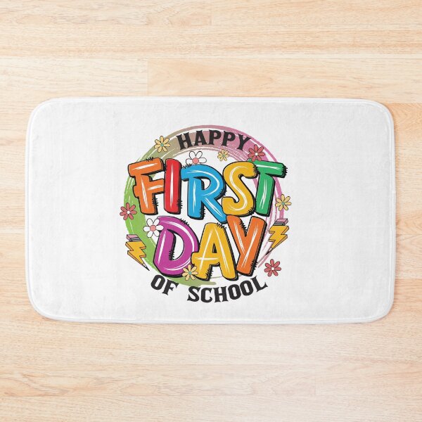 Item preview, ​Happy First Day Of School Retro Floral T-Shirt designed and sold by Color World.