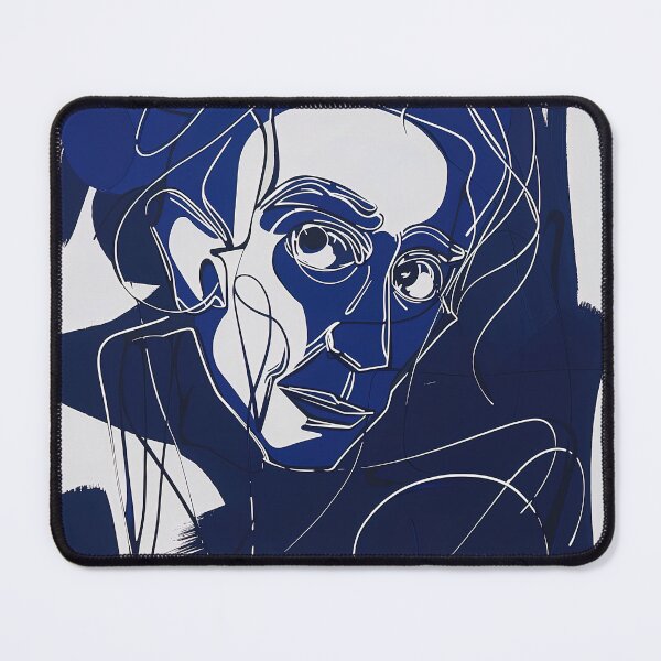 Item preview, Carl Sagan - Blue Abstract Art designed and sold by shadow-bloom.