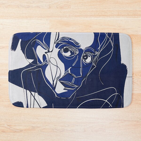 Item preview, Carl Sagan - Blue Abstract Art designed and sold by shadow-bloom.