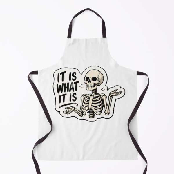 Item preview, It Is What It Is Skeleton Sticker | Funny Skeleton Shrug Design | Sarcastic Humor Gift designed and sold by SkeletonMood.