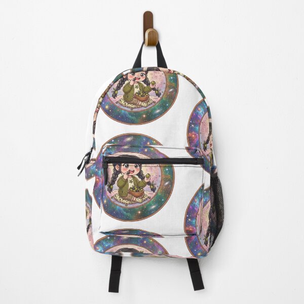 Item preview, Kawaii Anime Girl Eating Olives Olive Tree Aesthetic Moon Art designed and sold by Fatomfatom.
