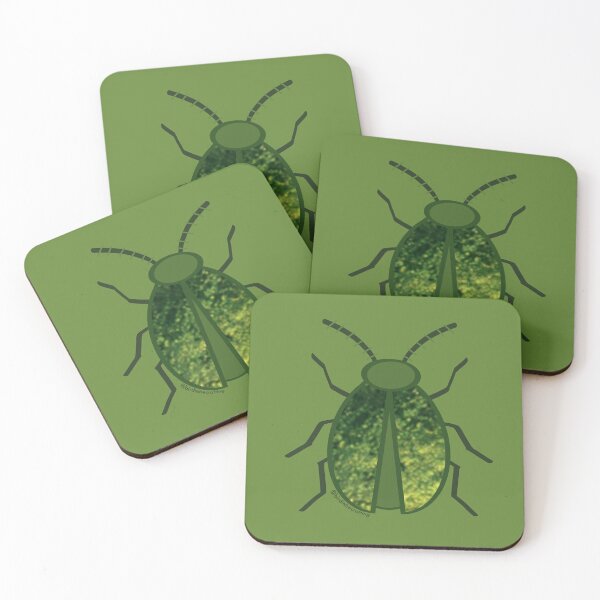 Aperçu de l'œuvre Scarabée vert brillant créée et vendue par birdiebeacrafts.