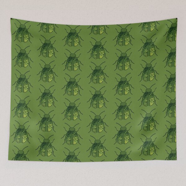 Item preview, Green Shiny Beetle designed and sold by birdiebeacrafts.