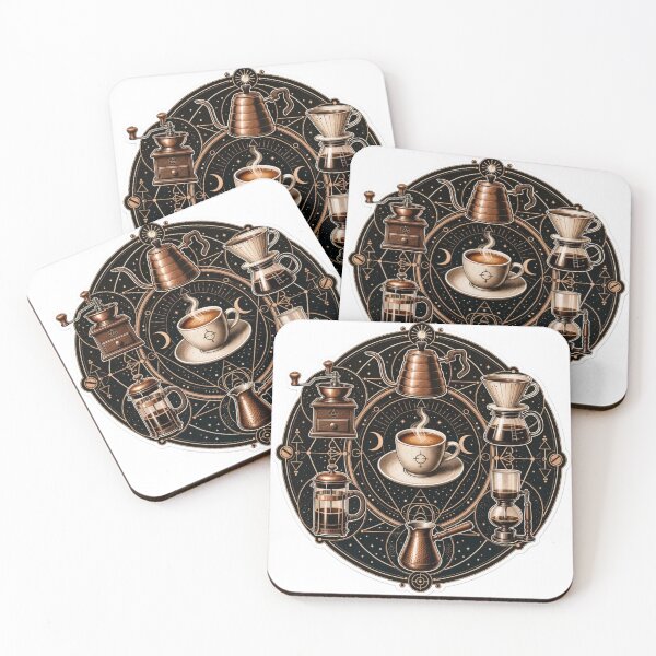 Item preview, Vintage Coffee Ritual Alchemy Circle designed and sold by StickyGuys.
