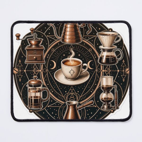 Item preview, Vintage Coffee Ritual Alchemy Circle designed and sold by StickyGuys.