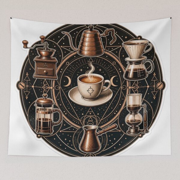 Item preview, Vintage Coffee Ritual Alchemy Circle designed and sold by StickyGuys.