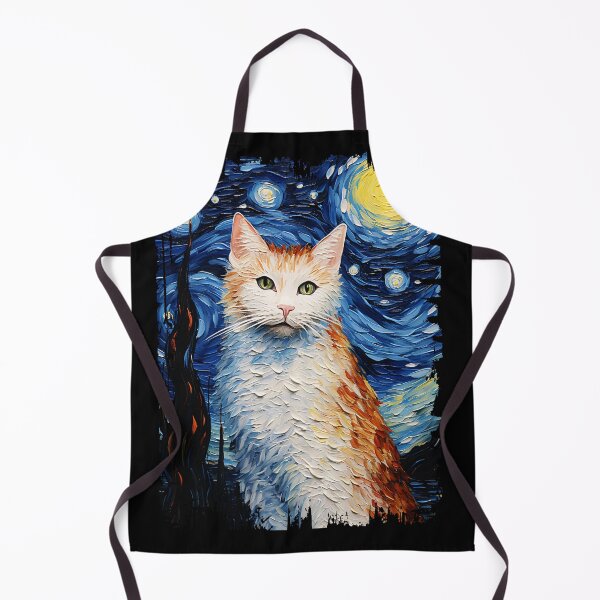 Item preview, Funny Turkish Van Cat Starry Night Illustration Mom Dad Kids designed and sold by rafaeltto.