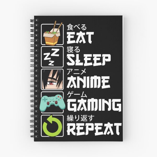 Artikelvorschau, Essen Schlafen Anime Zocken Wiederholen Kawaii Otaku Anime Manga entworfen und verkauft von sidki-SDK.
