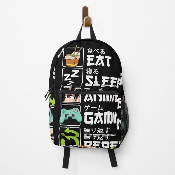 Item preview, Eat Sleep Anime Gaming Repeat Kawaii Otaku Anime Manga designed and sold by sidki-SDK.