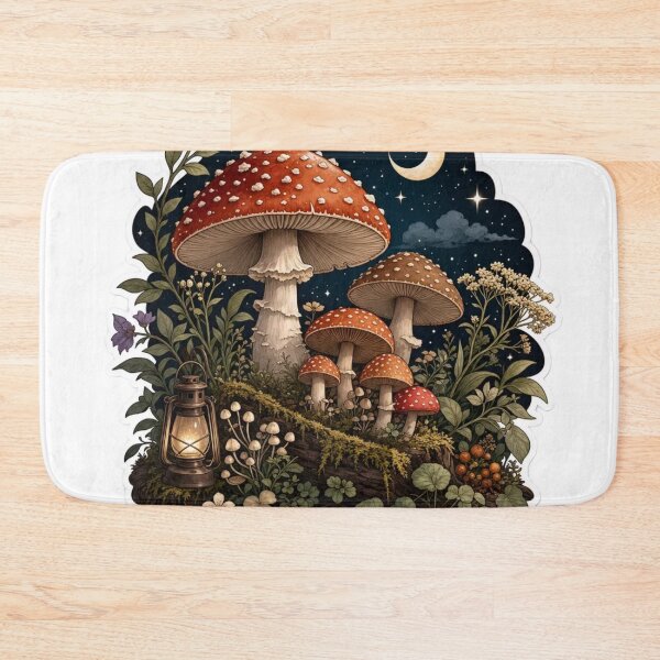 Item preview, Enchanted Forest Mushrooms Under Starlight designed and sold by StickyGuys.