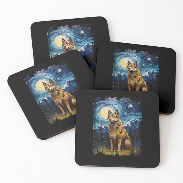 Item preview, Funny Wolf Starry Night Illustration Mom Dad Kids designed and sold by rafaeltto.